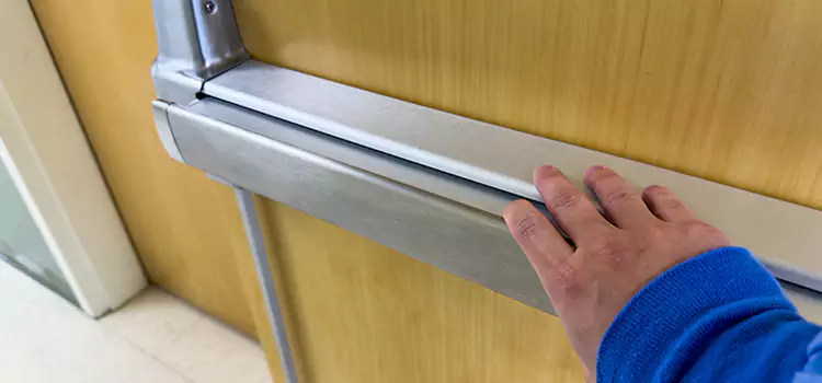 Installing a Push Bar on a Door West Hollywood